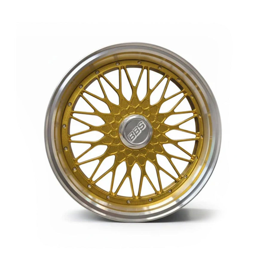 BBS RS Style 10cm die-cast aluminium mini wheel, front face view – RimLabs collectible display model