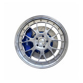 BBS LMR style mini wheel & brake caliper car air freshener on vent clip, front face view – RimLabs