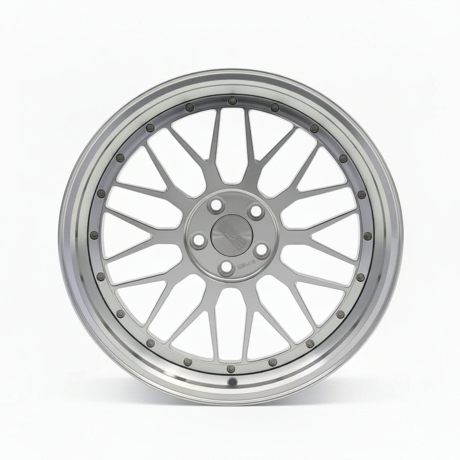 BBS RS-GT Style 10cm die-cast aluminium mini wheel, front face view – RimLabs collectible display model
