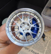 BBS LMR style mini wheel & brake caliper car air freshener, alternate angle – RimLabs vent-clip air freshener