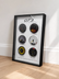 Flat-Six Redline GT3 Tachometer — Framed Gauge Wall Art