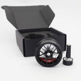 BBS RI-D style mini wheel & brake caliper car air freshener, alternate angle – RimLabs vent-clip air freshener