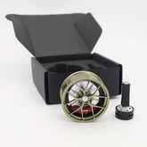 BBS RI-D style mini wheel & brake caliper car air freshener, side profile view – RimLabs
