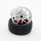 APEX VS5RS style mini wheel & brake caliper car air freshener, side profile view – RimLabs
