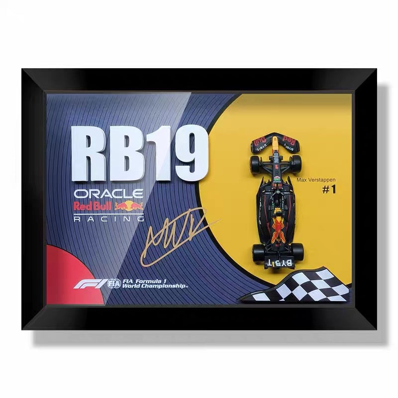 Red Bull RB19 Verstappen #1 | 3D F1 Circuit Shadowbox Wall Art (Horizontal)