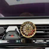 HRE P200 style mini wheel & brake caliper car air freshener, alternate angle – RimLabs vent-clip air freshener