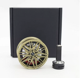Vossen style mini wheel & brake caliper car air freshener, alternate angle – RimLabs vent-clip air freshener