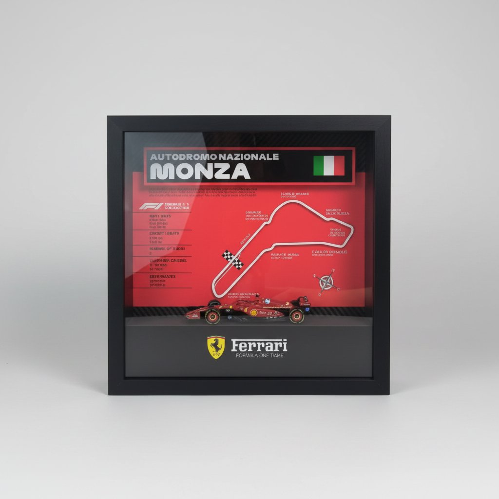 Grand Prix Circuit 3D Shadowbox – Ferrari SF24 F1 Edition Ver.3