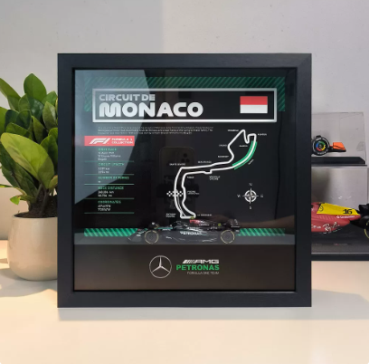 Grand Prix Circuit 3D Shadowbox – Mercedes W15 F1 Edition Ver.3