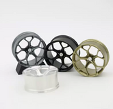 Audi RS Competition style mini wheel & brake caliper car air freshener, side profile view – RimLabs