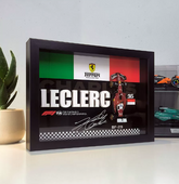 Ferrari SF25 Leclerc #16 | 3D F1 Circuit Shadowbox Wall Art (Horizontal)