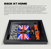 McLaren MCL38 Norris #4 – British GP Special Livery | 3D F1 Circuit Shadowbox Wall Art (Vertical)