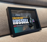 Mercedes W16 Russell #63 | 3D F1 Circuit Shadowbox Wall Art (Horizontal)
