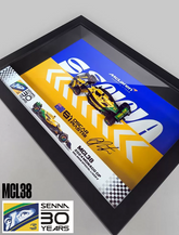 McLaren MCL38 Piastri #81 – Senna Tribute Special Livery | 3D F1 Circuit Shadowbox Wall Art (Horizontal)
