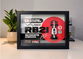 Red Bull RB21 Verstappen #1 – Japan Special Livery | 3D F1 Circuit Shadowbox Wall Art (Horizontal)