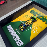 McLaren MCL38 Norris #4 – Senna Tribute Special Livery | 3D F1 Circuit Shadowbox Wall Art (Vertical)