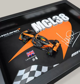 McLaren MCL38 Piastri #81 | 3D F1 Circuit Shadowbox Wall Art (Horizontal)