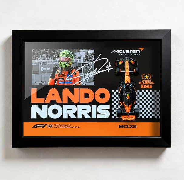 McLaren MCL39 Norris #4 | 3D F1 Circuit Shadowbox Wall Art (Horizontal)