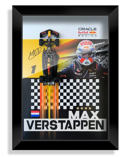 Red Bull RB21 Verstappen #1 – F1 Driver Tribute 3D Shadowbox Wall Art