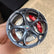 Alfa Romeo Quadrifoglio style mini wheel & brake caliper car air freshener, close-up detail of caliper and rim – RimLabs