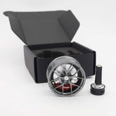 BBS RI-D style mini wheel & brake caliper car air freshener, angled view showing brake caliper and spokes – RimLabs