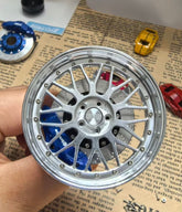 BBS LM style mini wheel & brake caliper car air freshener, alternate angle – RimLabs vent-clip air freshener