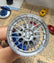BBS LM style mini wheel & brake caliper car air freshener, alternate angle – RimLabs vent-clip air freshener