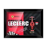 Ferrari SF24 Leclerc #16 3D F1 circuit shadowbox wall art (horizontal)