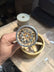 BBS RS-GT style mini wheel & brake caliper car air freshener, close-up detail of caliper and rim – RimLabs