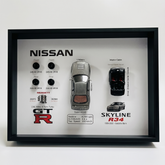 Nissan R34 GTR Engineering Shadowbox –JDM Legend