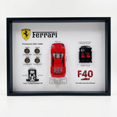Ferrari F40 Engineering Shadowbox - Enzo's Final Masterpiece