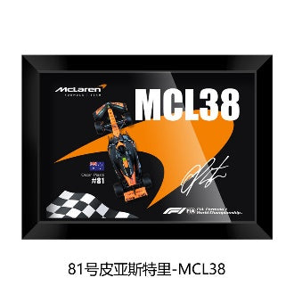 McLaren MCL38 Piastri #81 | 3D F1 Circuit Shadowbox Wall Art (Horizontal)