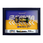 McLaren MCL38 Piastri #81 Senna Tribute Special Livery 3D F1 circuit shadowbox wall art (horizontal)