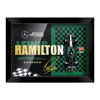 Mercedes W15 Hamilton #44 | 3D F1 Circuit Shadowbox Wall Art (Horizontal)