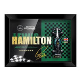 Mercedes W15 Hamilton #44 3D F1 circuit shadowbox wall art (horizontal)