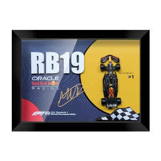 Red Bull RB19 Verstappen #1 | 3D F1 Circuit Shadowbox Wall Art (Horizontal)