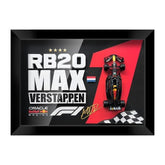 Red Bull RB20 Verstappen #1 3D F1 circuit shadowbox wall art (horizontal)