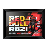 Red Bull RB21 Verstappen #1 3D F1 circuit shadowbox wall art (horizontal)