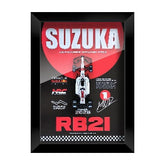 Red Bull RB21 Verstappen #1 Japan Special Livery 3D F1 circuit shadowbox wall art (vertical)
