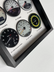 Porsche 911 3D Gauge Wall Art, framed 3D layered gauge wall art in matte-black frame, gauge layer detail – RimLabs