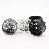 BMW 666M OEM style mini wheel & brake caliper car air freshener, side profile view – RimLabs