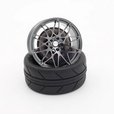 BMW 666M OEM style mini wheel & brake caliper car air freshener, angled view showing brake caliper and spokes – RimLabs