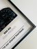 BMW M3 3D Gauge Wall Art, framed 3D layered gauge wall art in matte-black frame, view 7 – RimLabs